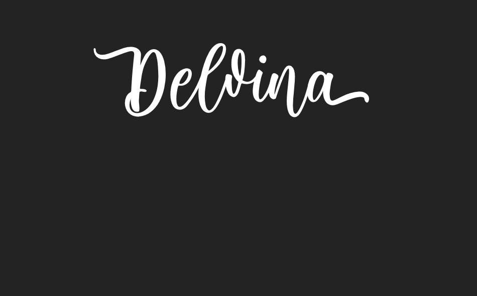 Delvina font big