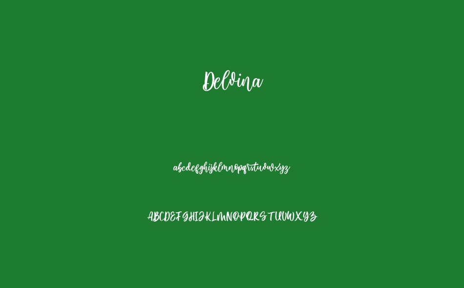 Delvina font