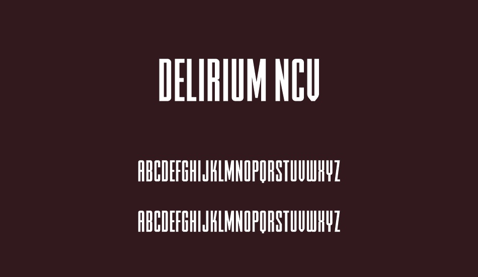 delırıum-ncv font