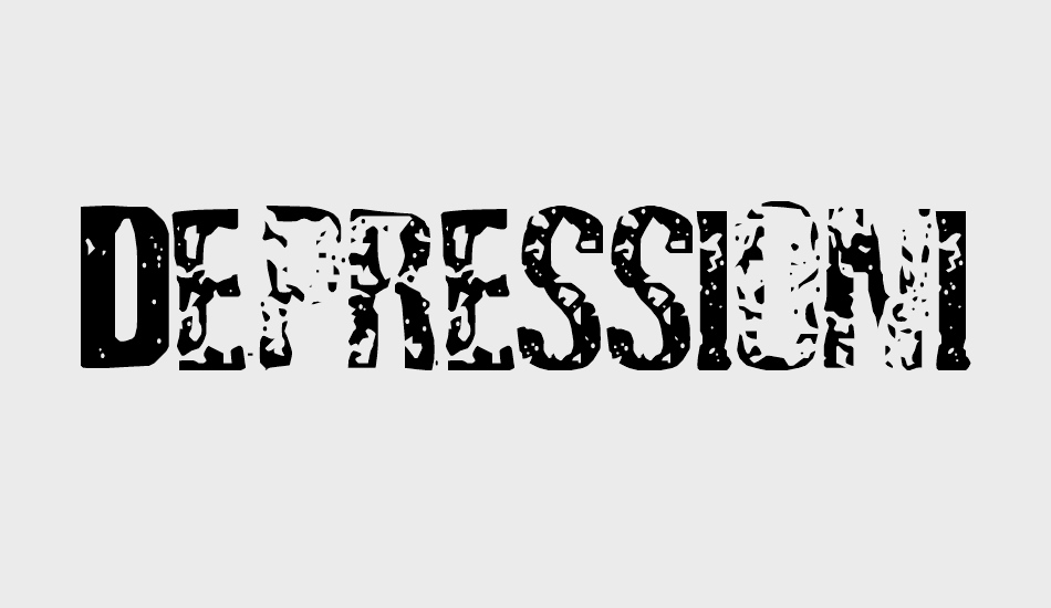 depressionist-three font big