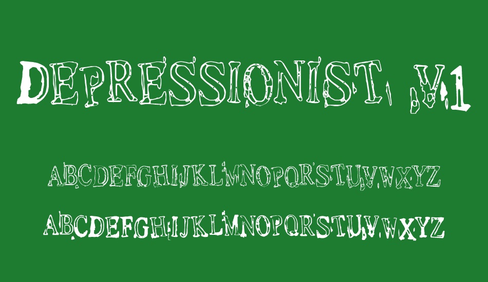 depressionist-v1-0 font