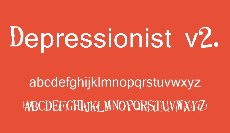depressionist-v2-0 font
