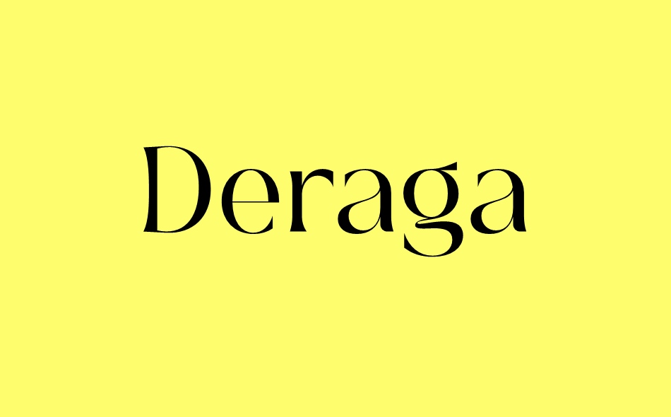 Deraga font big