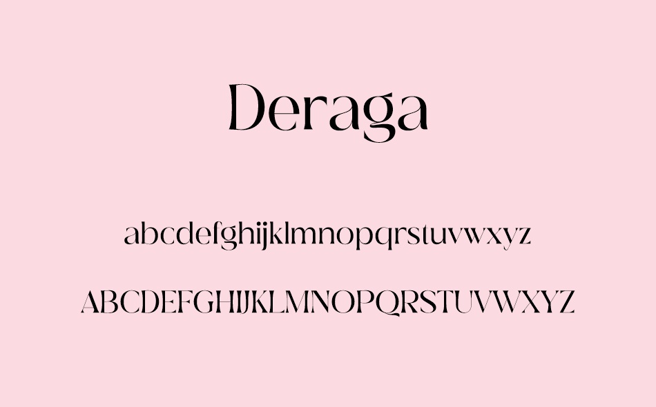 Deraga font