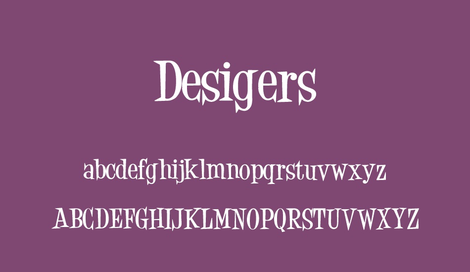 desigers font