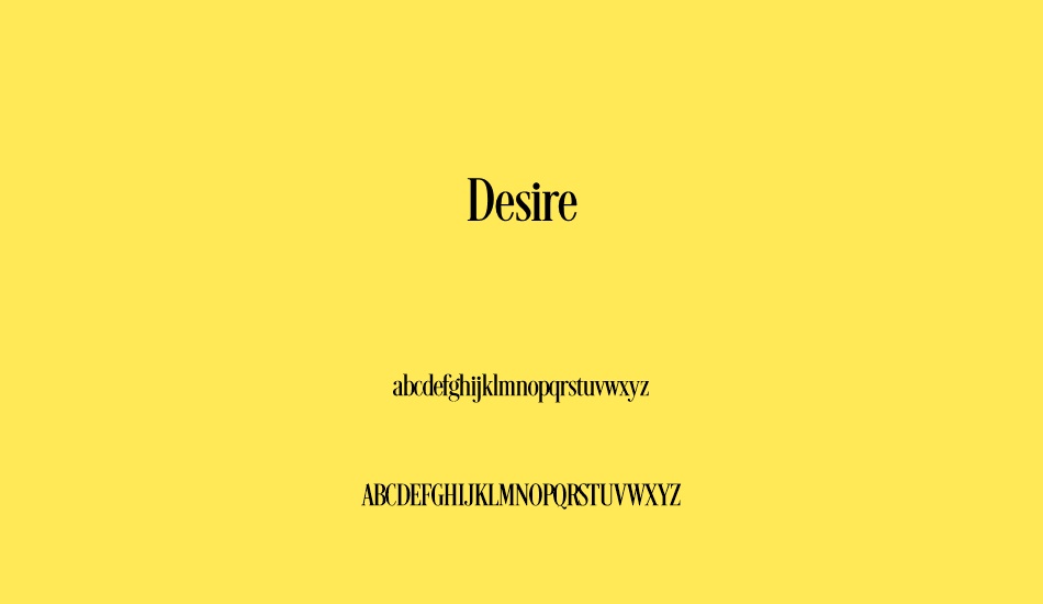 desire font