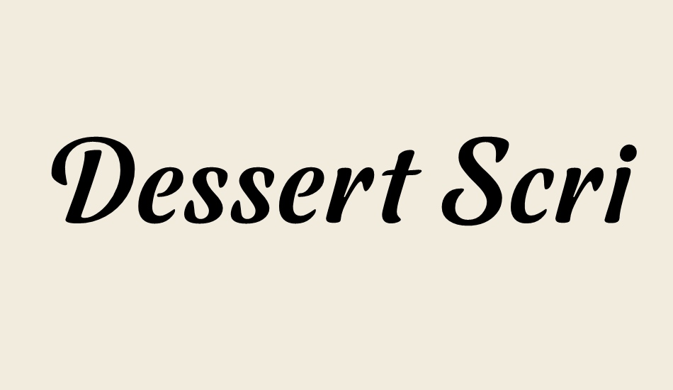 dessert-script font big