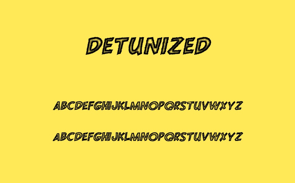Detunized font