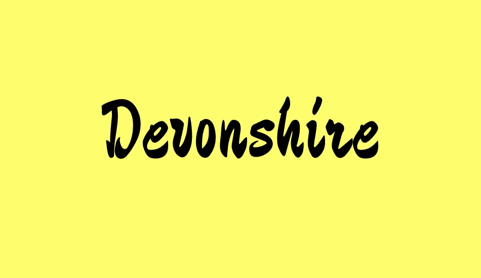 devonshire font big