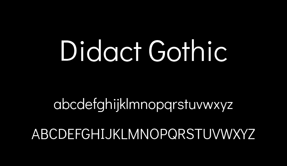 didact-gothic font