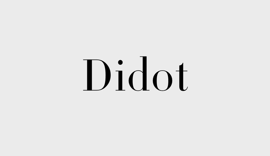 didot font big