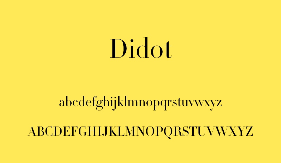didot font