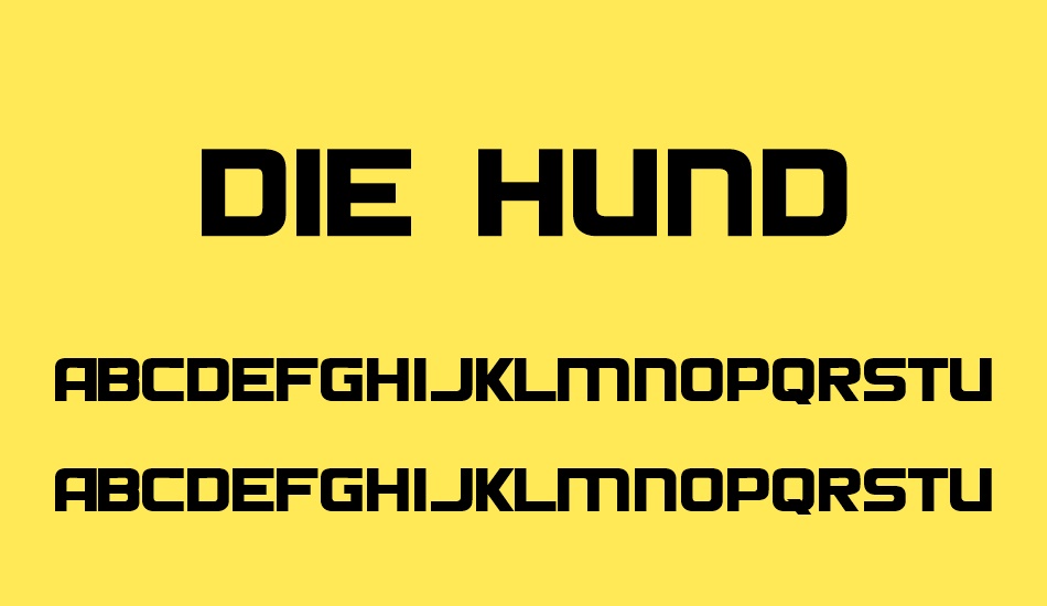 die-hund font