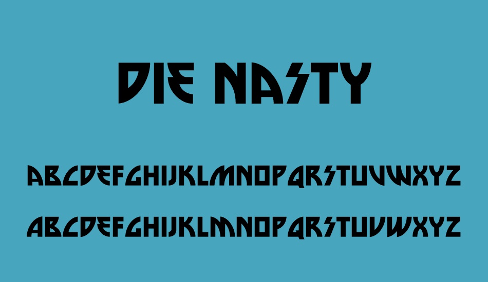 die-nasty font
