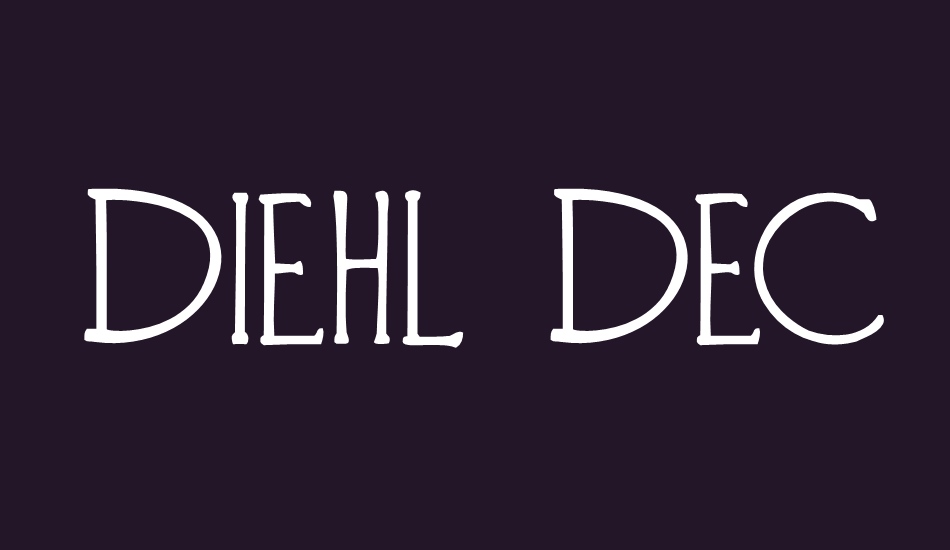 diehl-deco font big