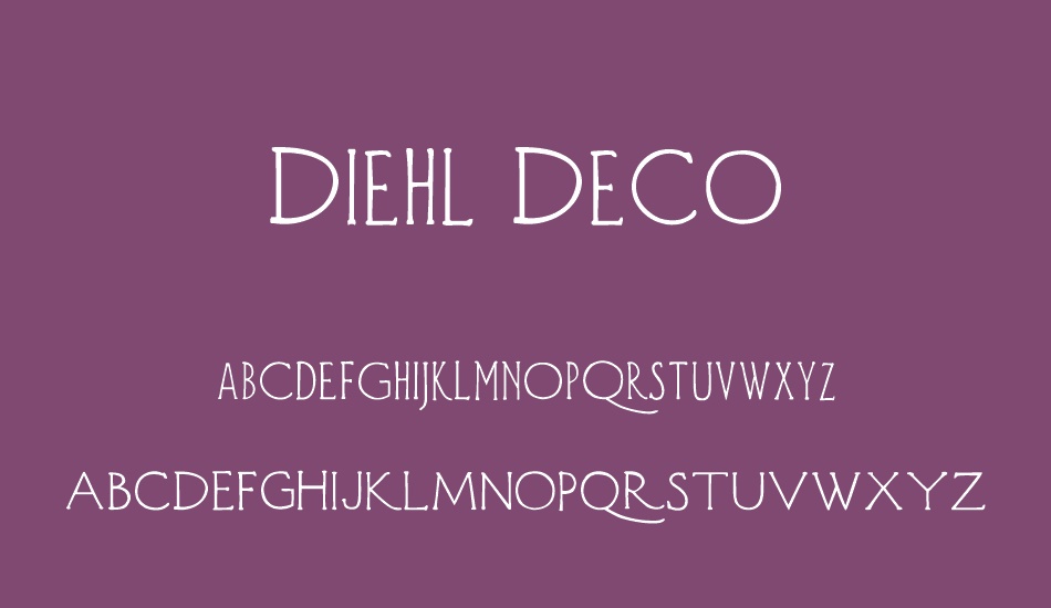 diehl-deco font
