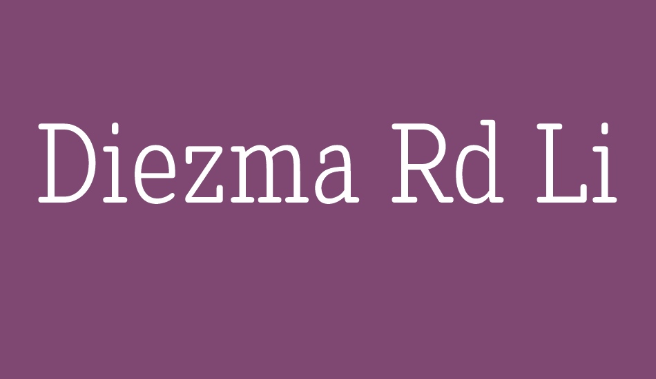 diezma-rd-light font big