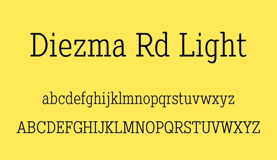 diezma-rd-light font