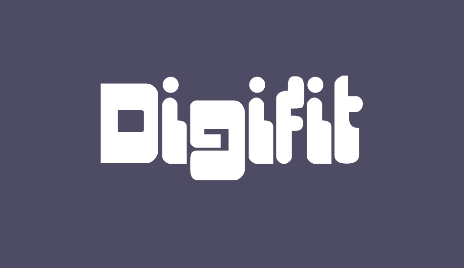 digifit font big