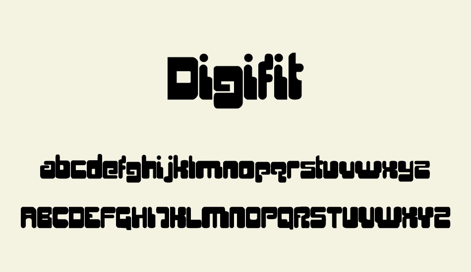 digifit font