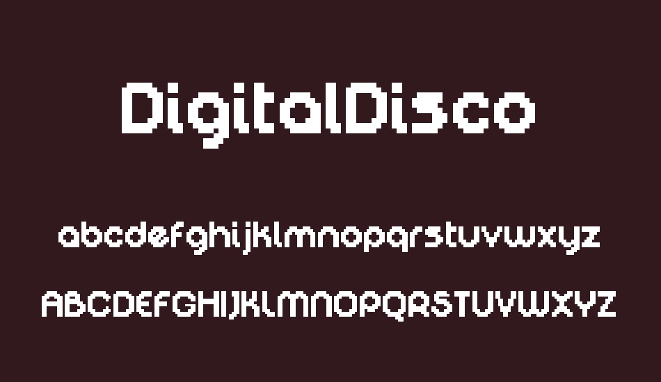 digitaldisco font