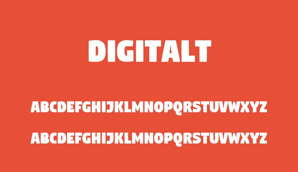 digitalt font