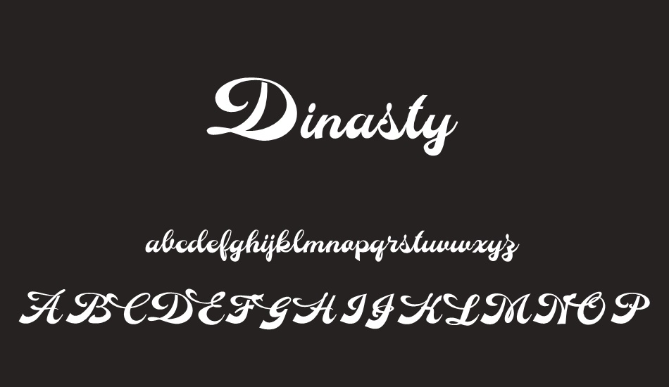 dinasty-personal-use font