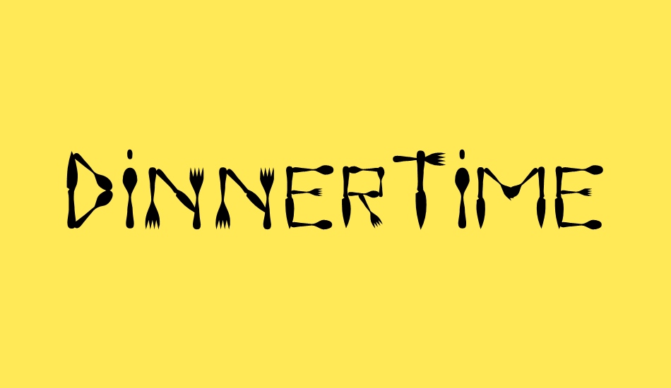 dinnertime font big