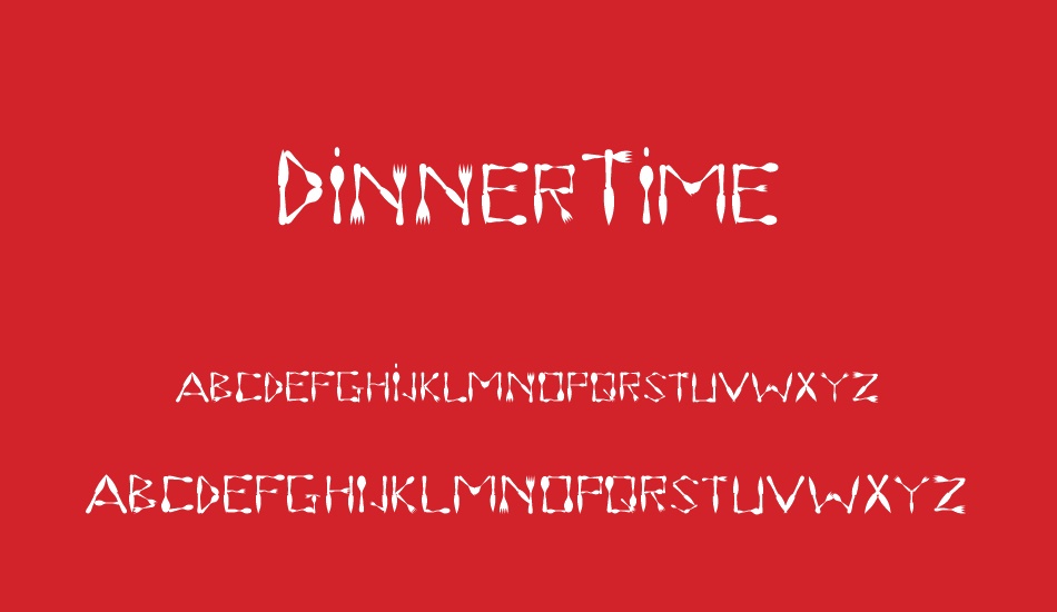 dinnertime font