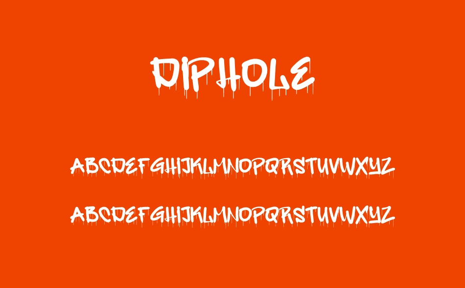 Diphole font