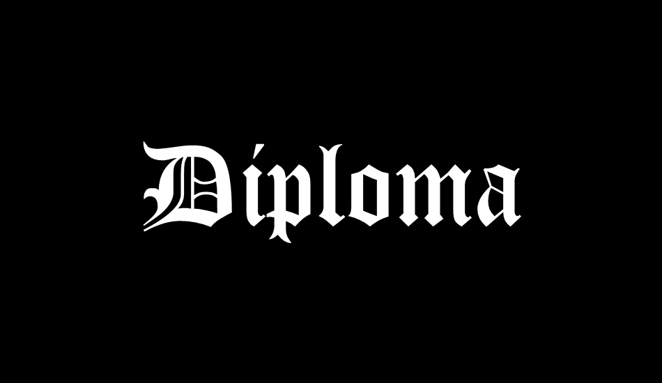 diploma font big