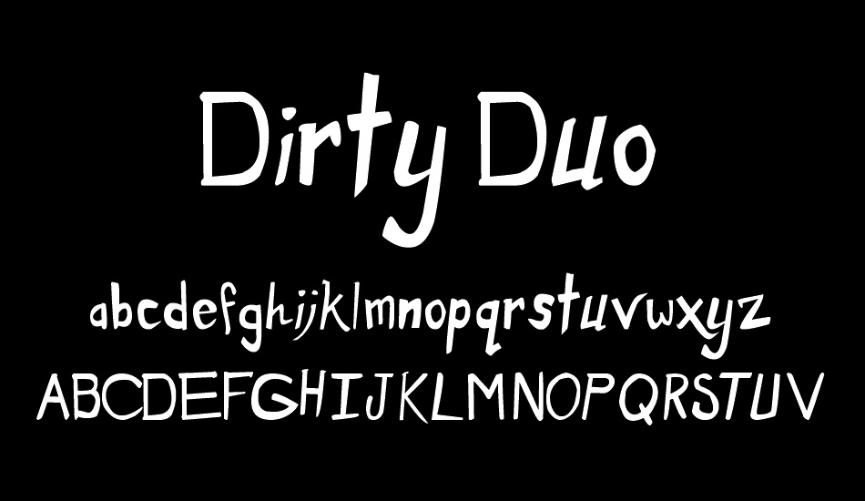 dirty-duo font