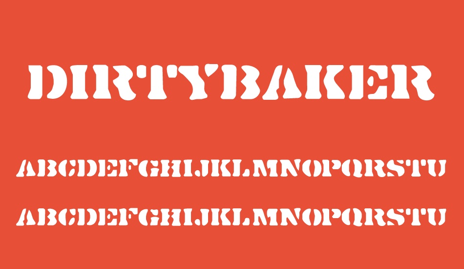 dirtybakersdozen font