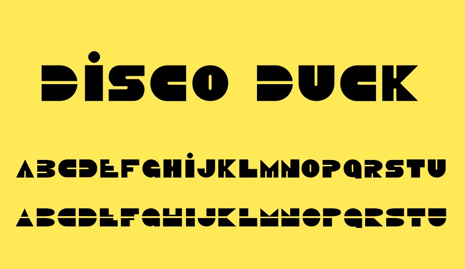 disco-duck font
