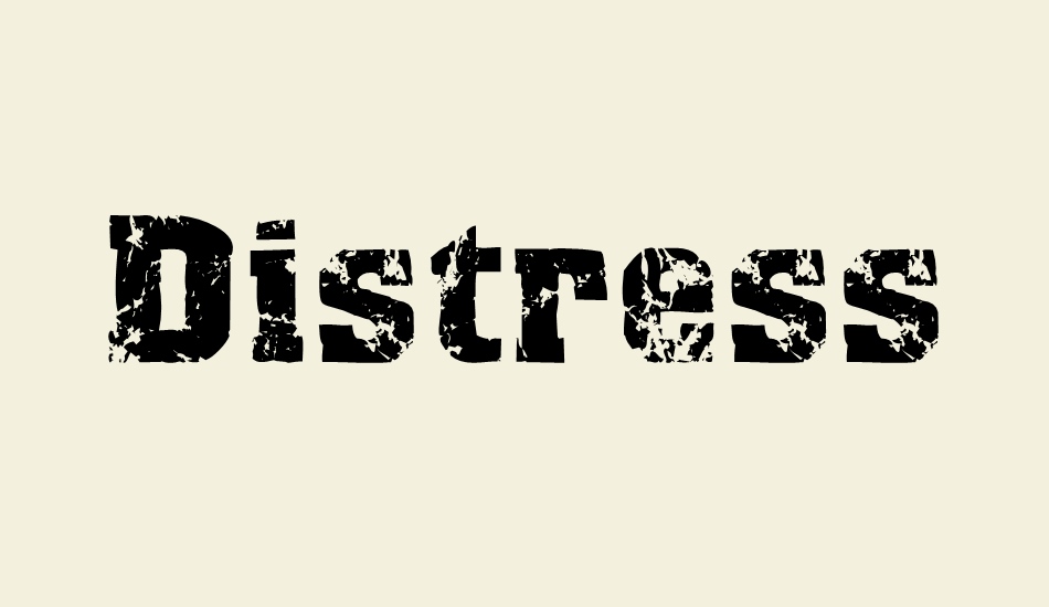 distress font big