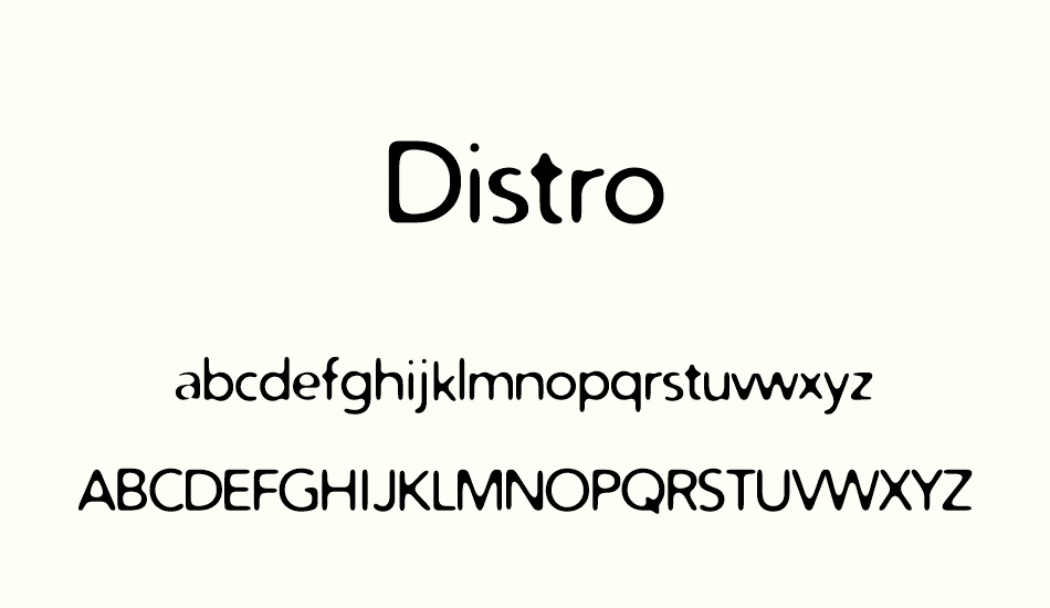 distro font