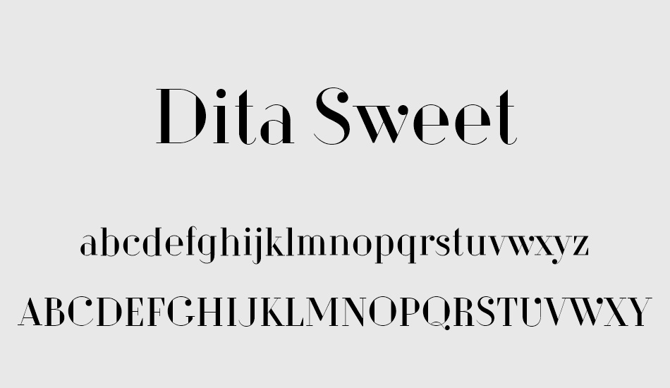 dita-sweet font