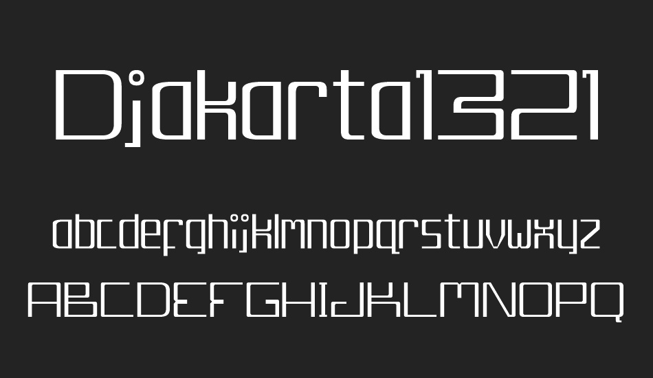 djakarta13210 font