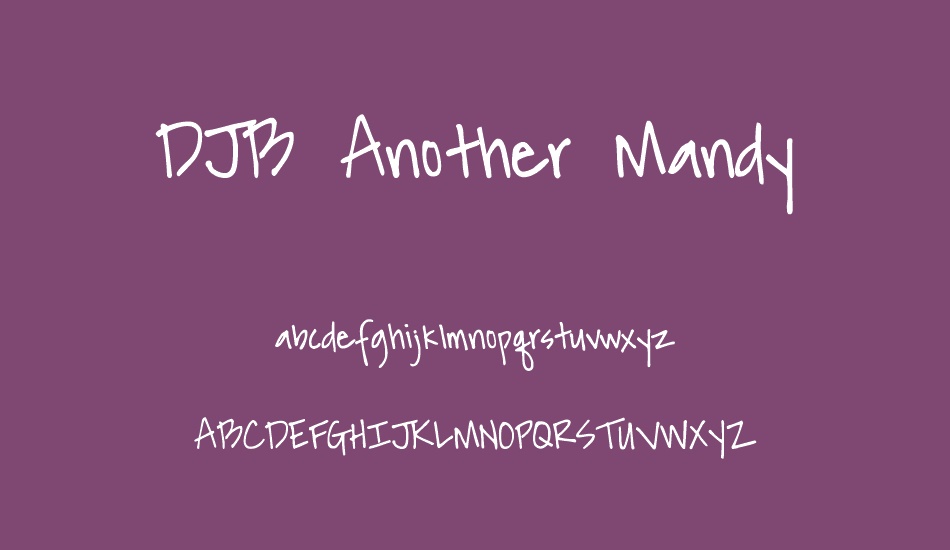 djb-another-mandy font