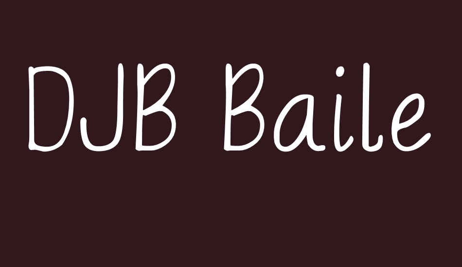 djb-bailey font big