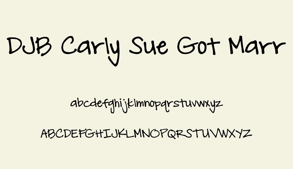 djb-carly-sue-got-married font