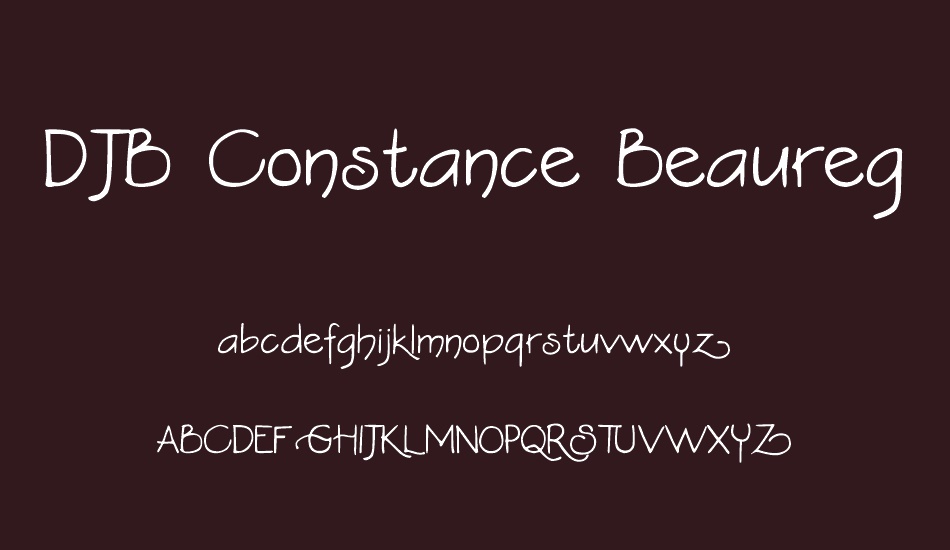 djb-constance-beauregard font