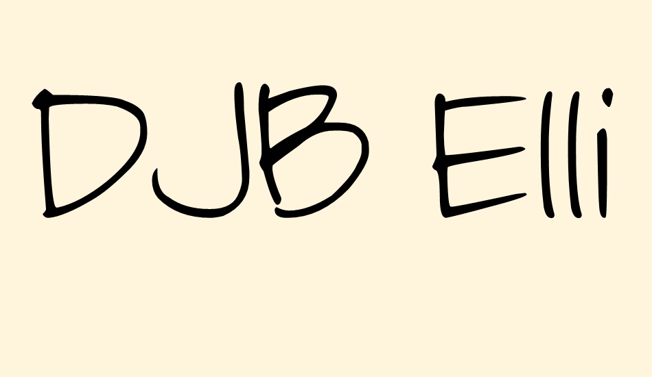 djb-elliephont font big