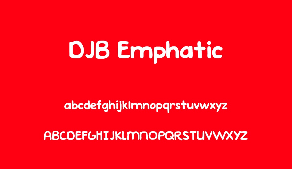 djb-emphatic font