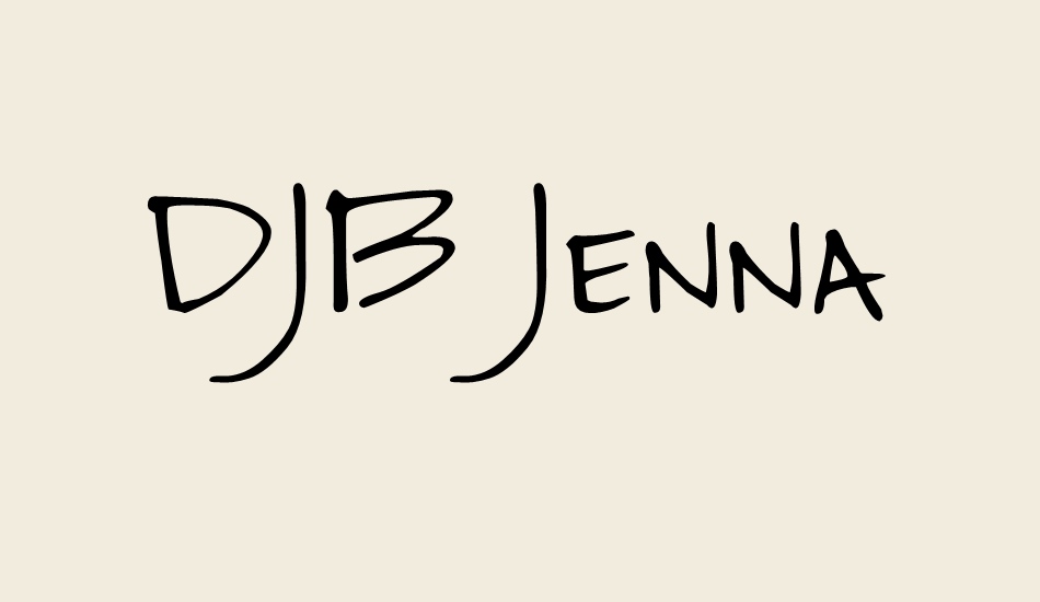 djb-jenna font big