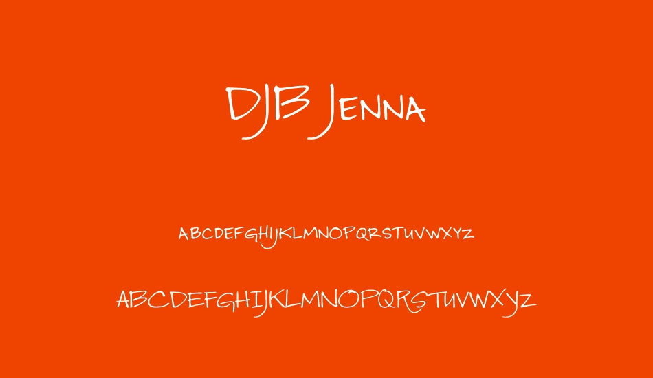 djb-jenna font