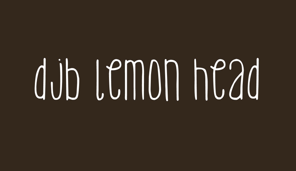 djb-lemon-head font big
