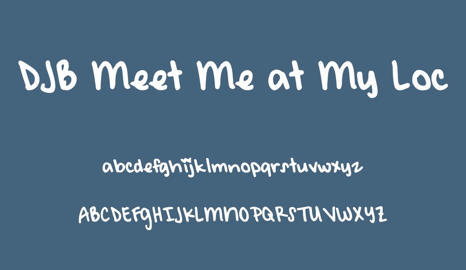 djb-meet-me-at-my-locker font