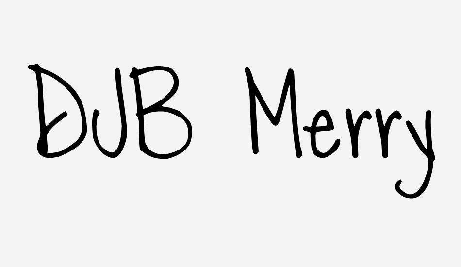 djb-merry font big