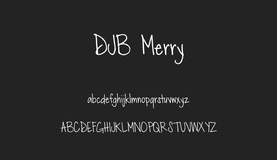 djb-merry font
